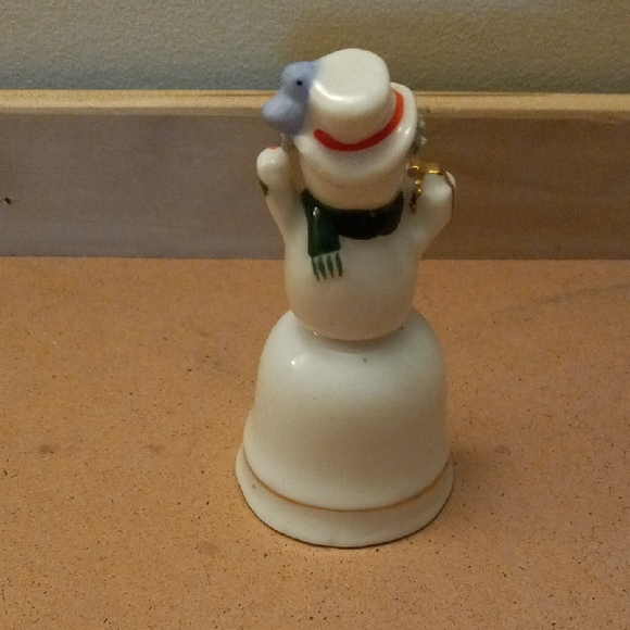 Vintage Snowman Holiday Bell - Picture 2 of 4